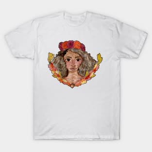 Seasonal flower girls- Autumn T-Shirt